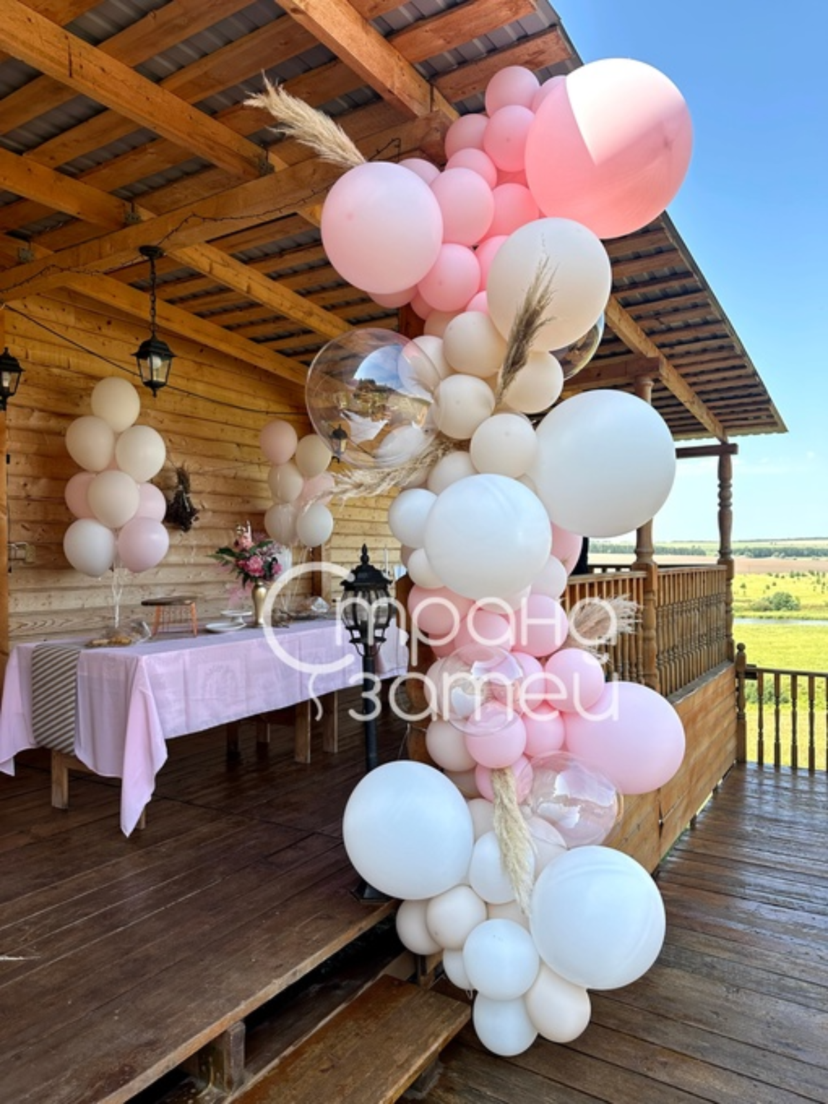 Оформление веранды частного дома шарами, Нижний Новгород