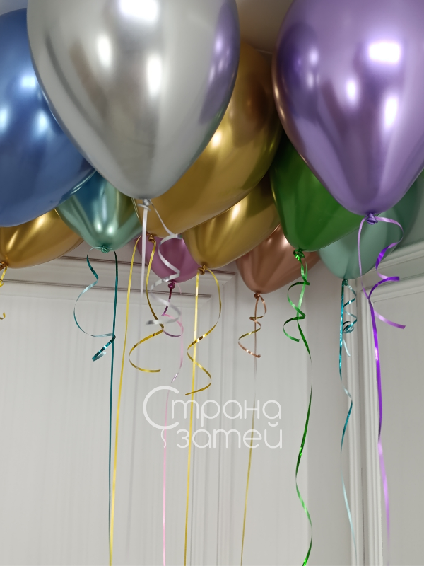 15 шаров хром под потолок для праздника, Нижний Новгород 1