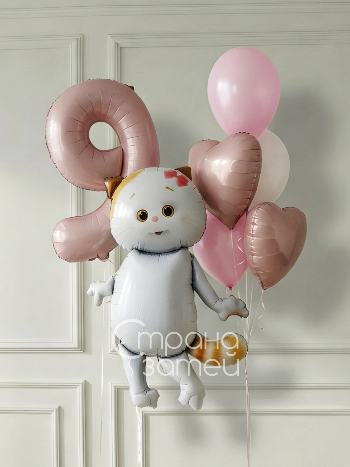 Сет шаров «Кошечка Ли-Ли», кошечка и розовые шары для девочки, Нижний Новгород