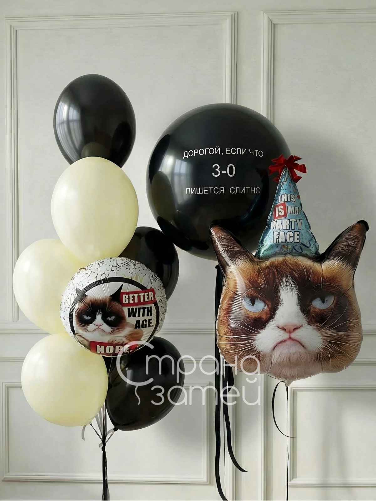 Сет шаров для мужчины с фигурой сердитого кота, Нижний Новгород 1